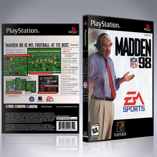 PS1 Case - NO GAME - Madden NFL 98