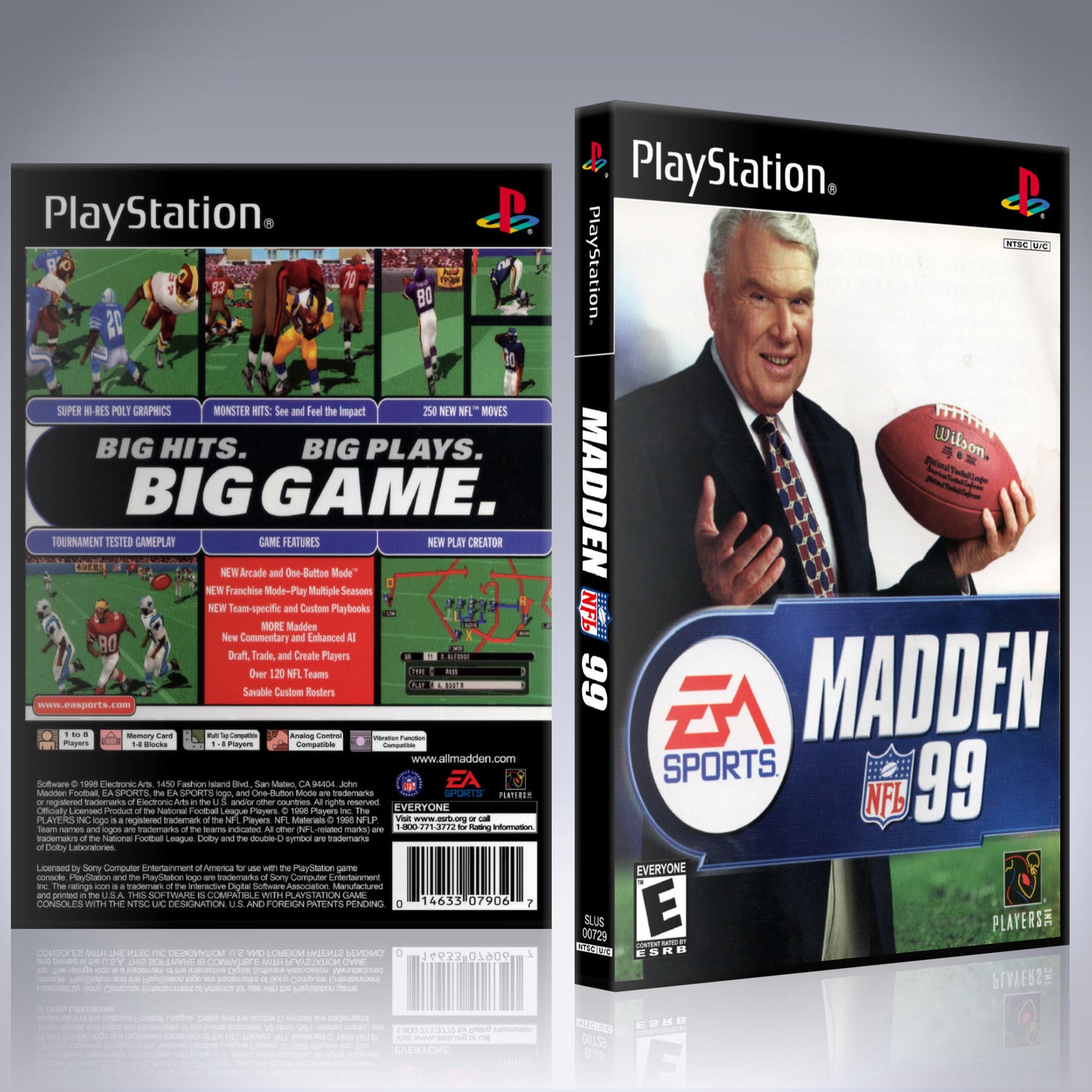 PS1 Case - NO GAME - Madden NFL 99