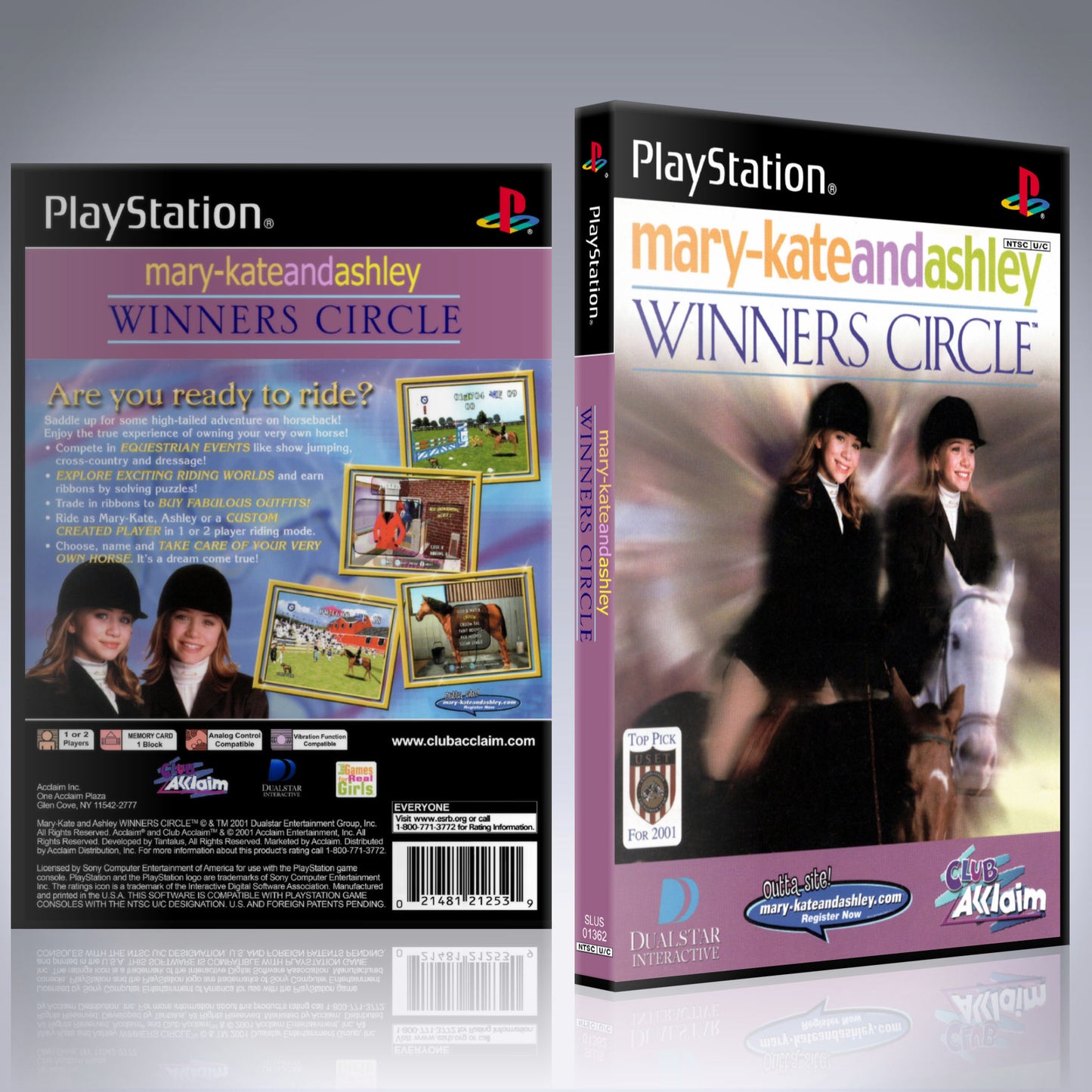 PS1 Case - NO GAME - Mary-Kate and Ashley - Winners Circle