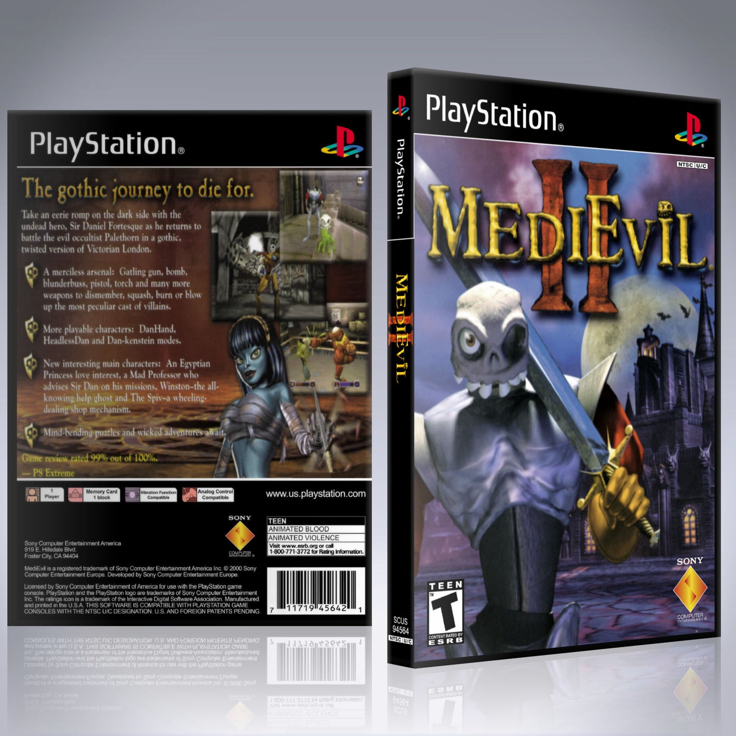 PS1 Case - NO GAME - MediEvil II