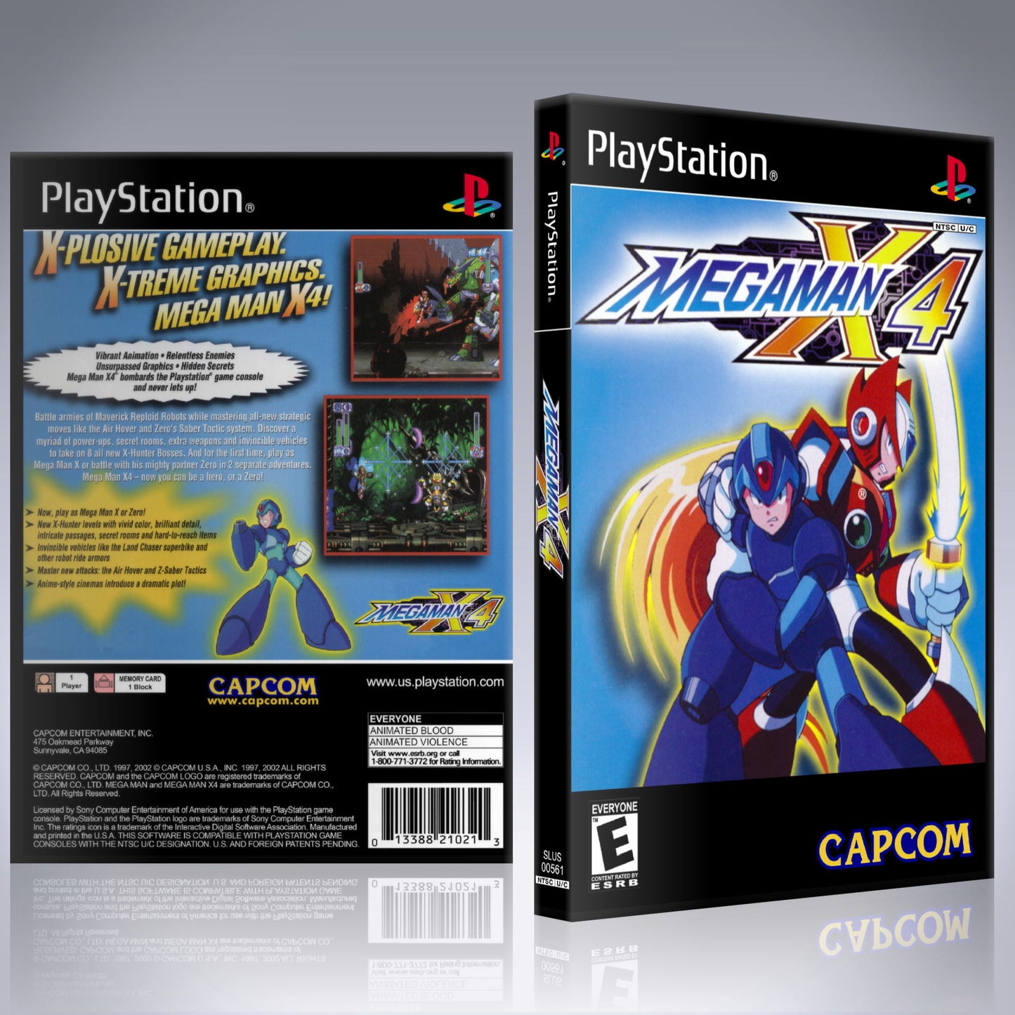 PS1 Case - NO GAME - Mega Man X4