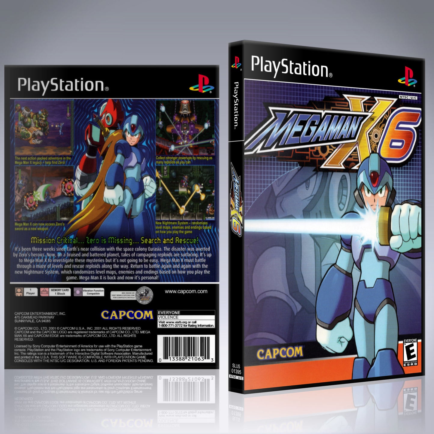 PS1 Case - NO GAME - Mega Man X6