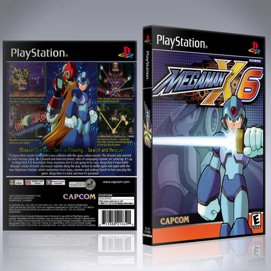 PS1 Case - NO GAME - Mega Man X6