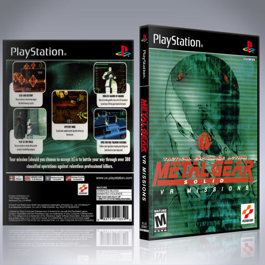 PS1 Case - NO GAME - Metal Gear Solid - VR Missions