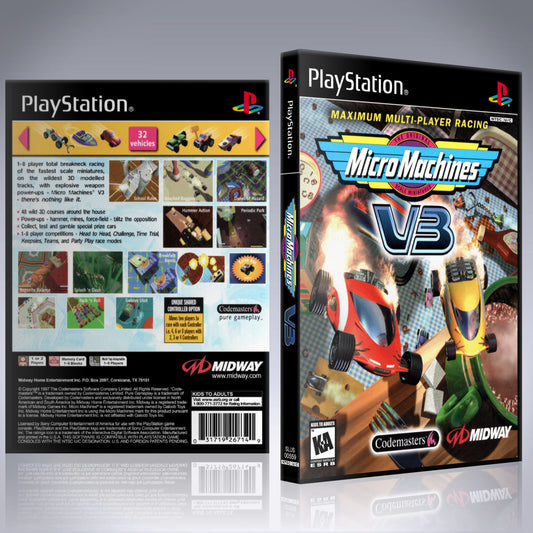 PS1 Case - NO GAME - Micro Machines V3