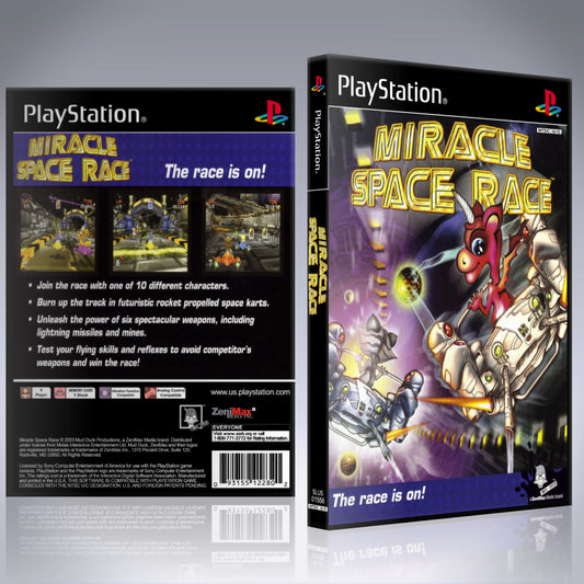 PS1 Case - NO GAME - Miracle Space Race