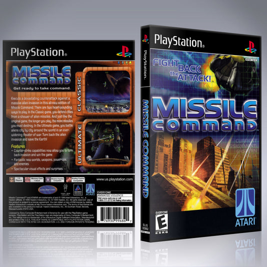 PS1 Case - NO GAME - Missile Command