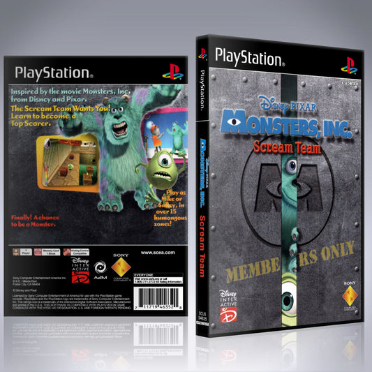PS1 Case - NO GAME - Monsters Inc - Scream Team