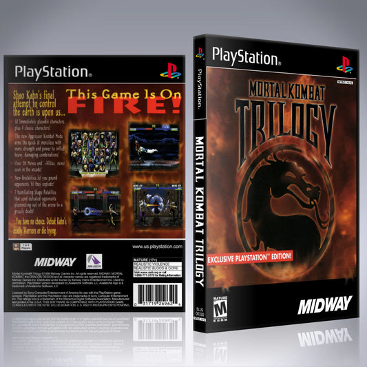 PS1 Case - NO GAME - Mortal Kombat Trilogy