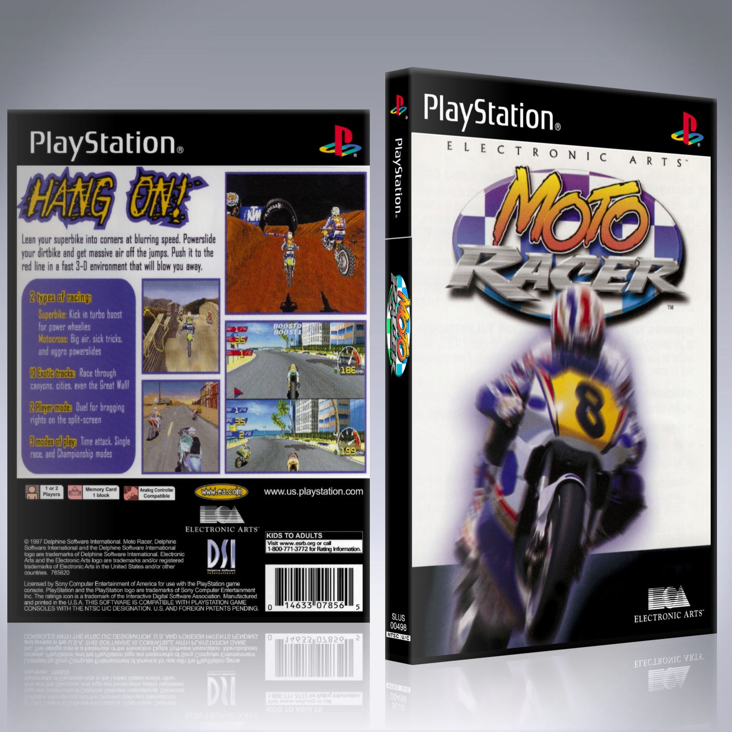 PS1 Case - NO GAME - Moto Racer
