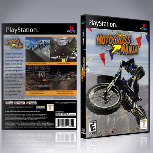 PS1 Case - NO GAME - Motocross Mania