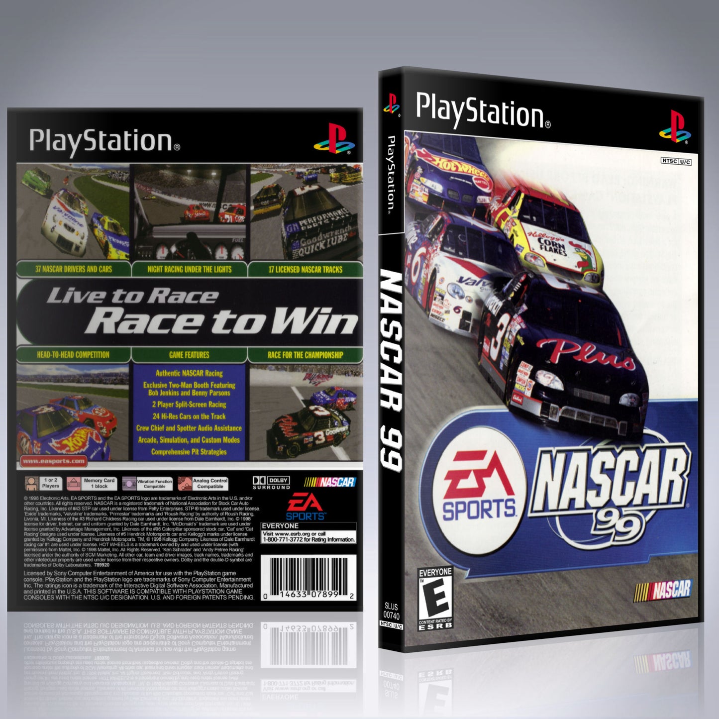 PS1 Case - NO GAME - NASCAR '99