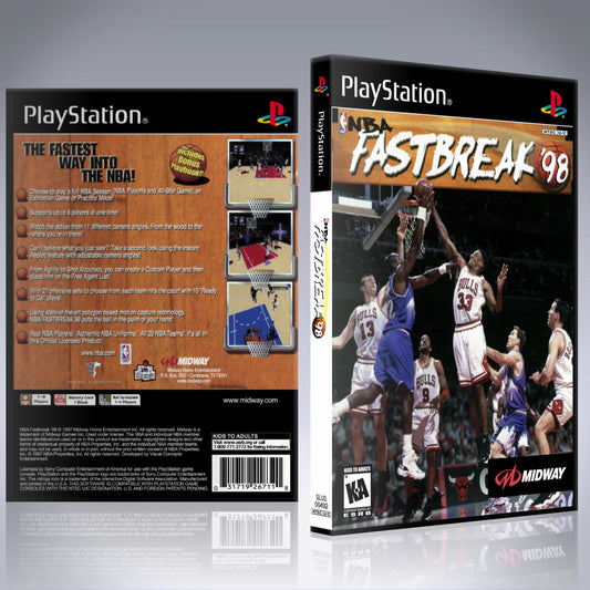 PS1 Case - NO GAME - NBA Fastbreak 98