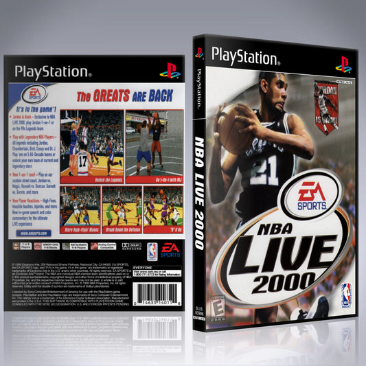 PS1 Case - NO GAME - NBA Live 2000