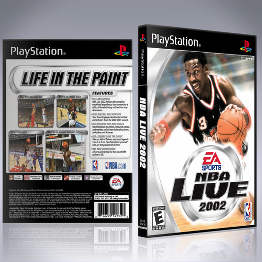 PS1 Case - NO GAME - NBA Live 2002