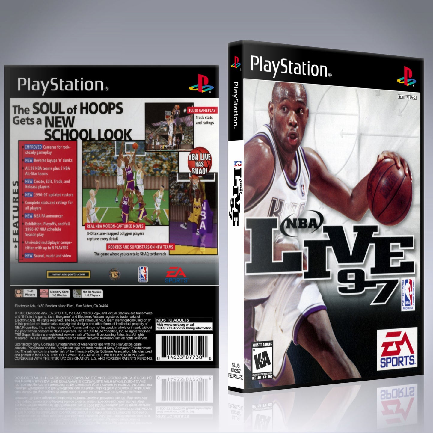 PS1 Case - NO GAME - NBA Live 97