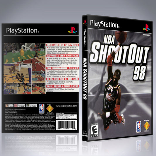 PS1 Case - NO GAME - NBA ShootOut 98