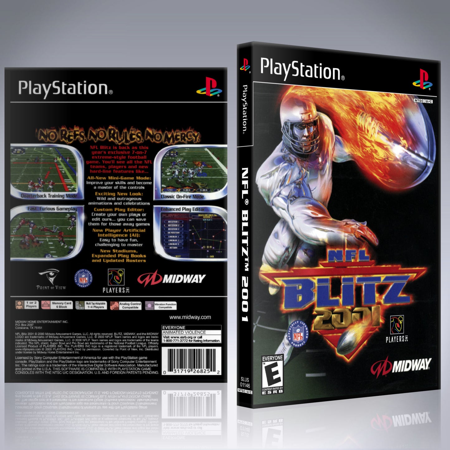 PS1 Case - NO GAME - NFL Blitz 2001