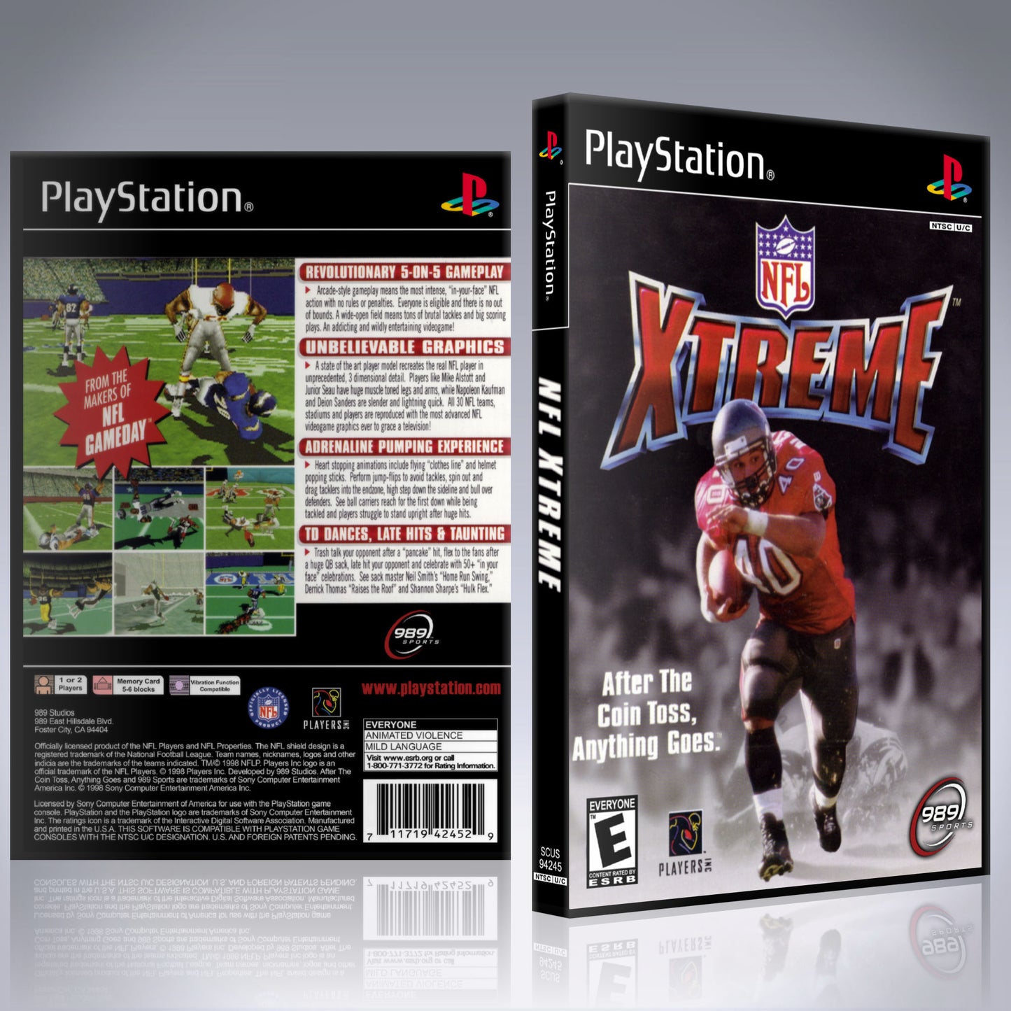 PS1 Case - NO GAME - NFL Extreme