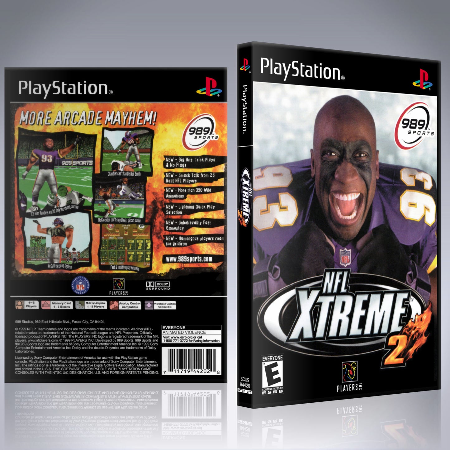 PS1 Case - NO GAME - NFL Extreme 2