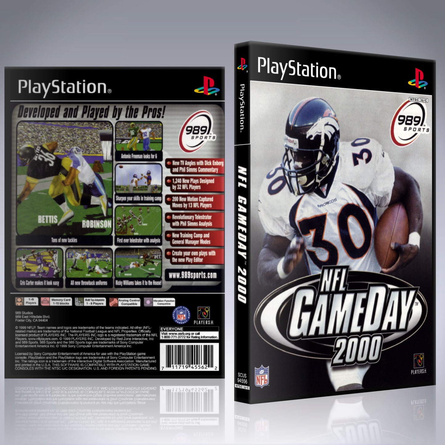 PS1 Case - NO GAME - NFL GameDay 2000