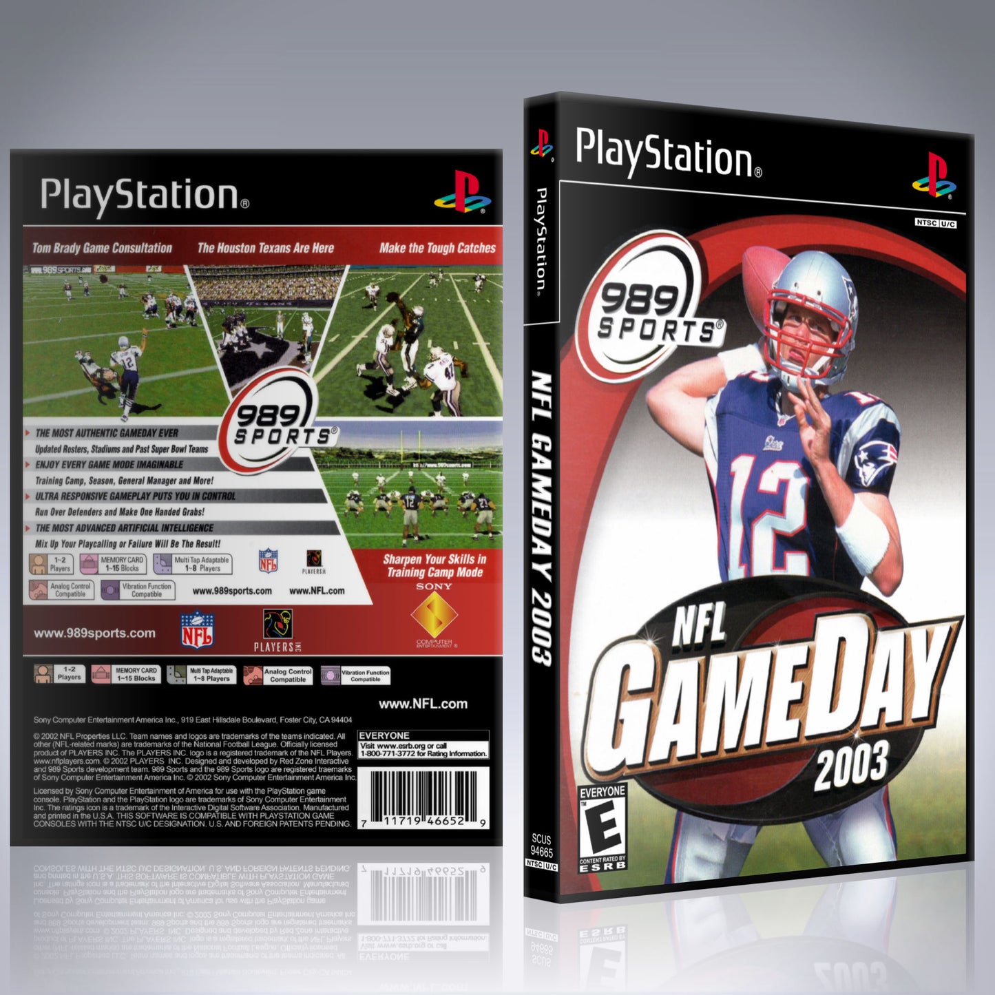 PS1 Case - NO GAME - NFL GameDay 2003