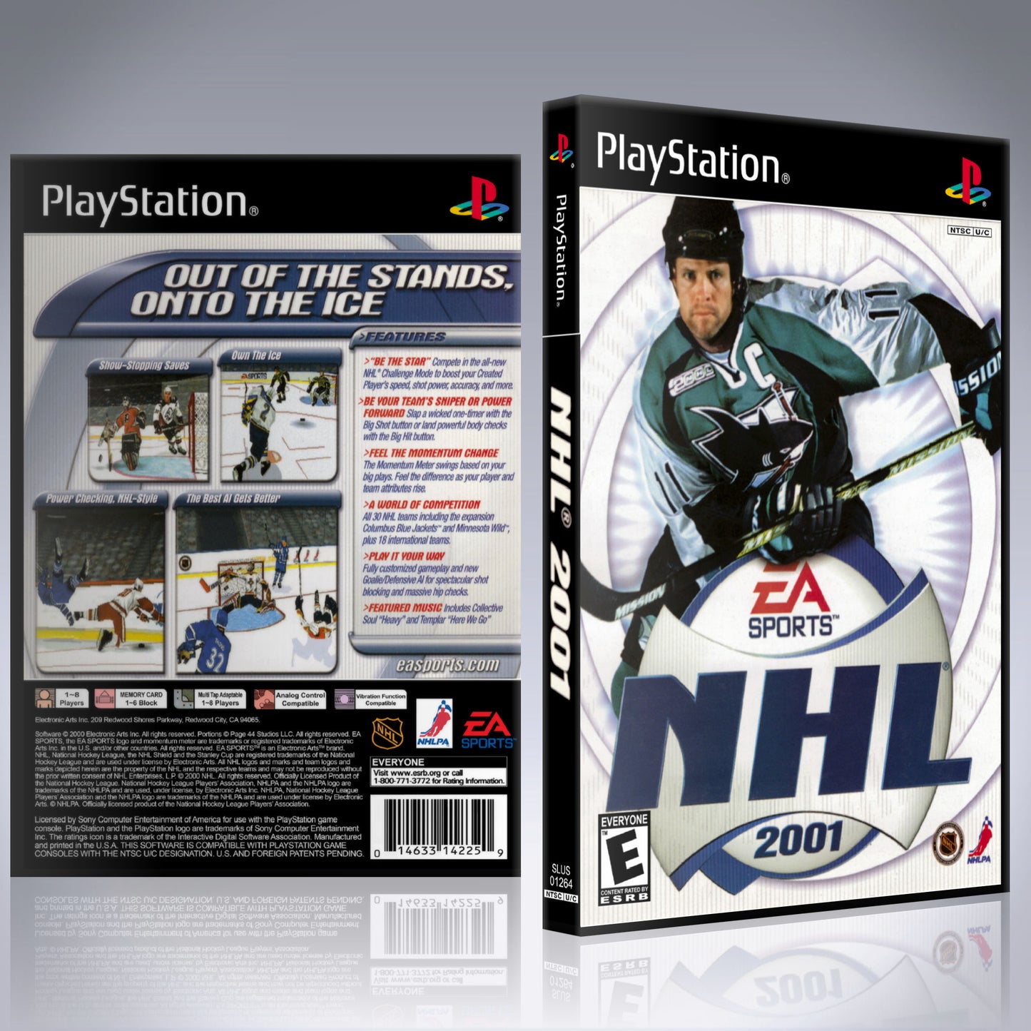 PS1 Case - NO GAME - NHL 2001