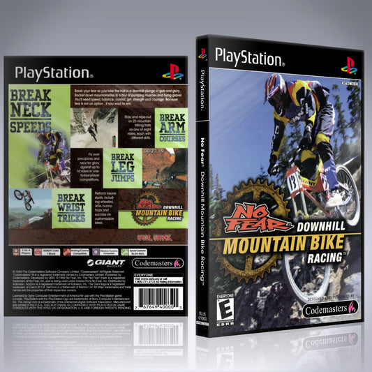 PS1 Case - NO GAME - No Fear Downhill Mountain Bike Racing
