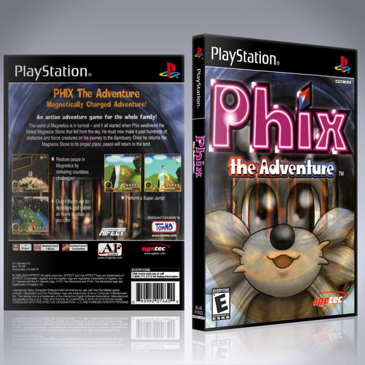 PS1 Case - NO GAME - Phix the Adventure
