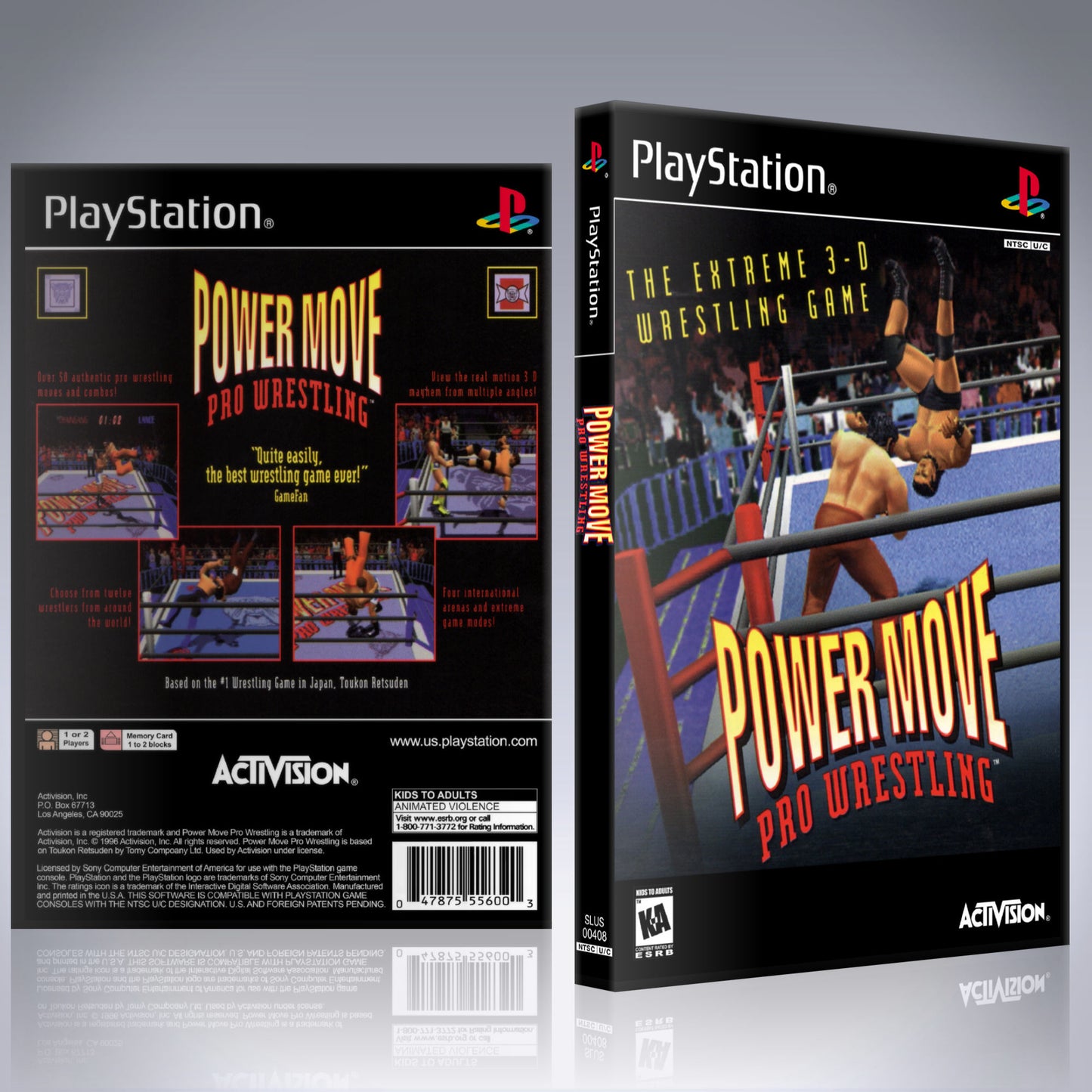 PS1 Case - NO GAME - Power Move Pro Wrestling