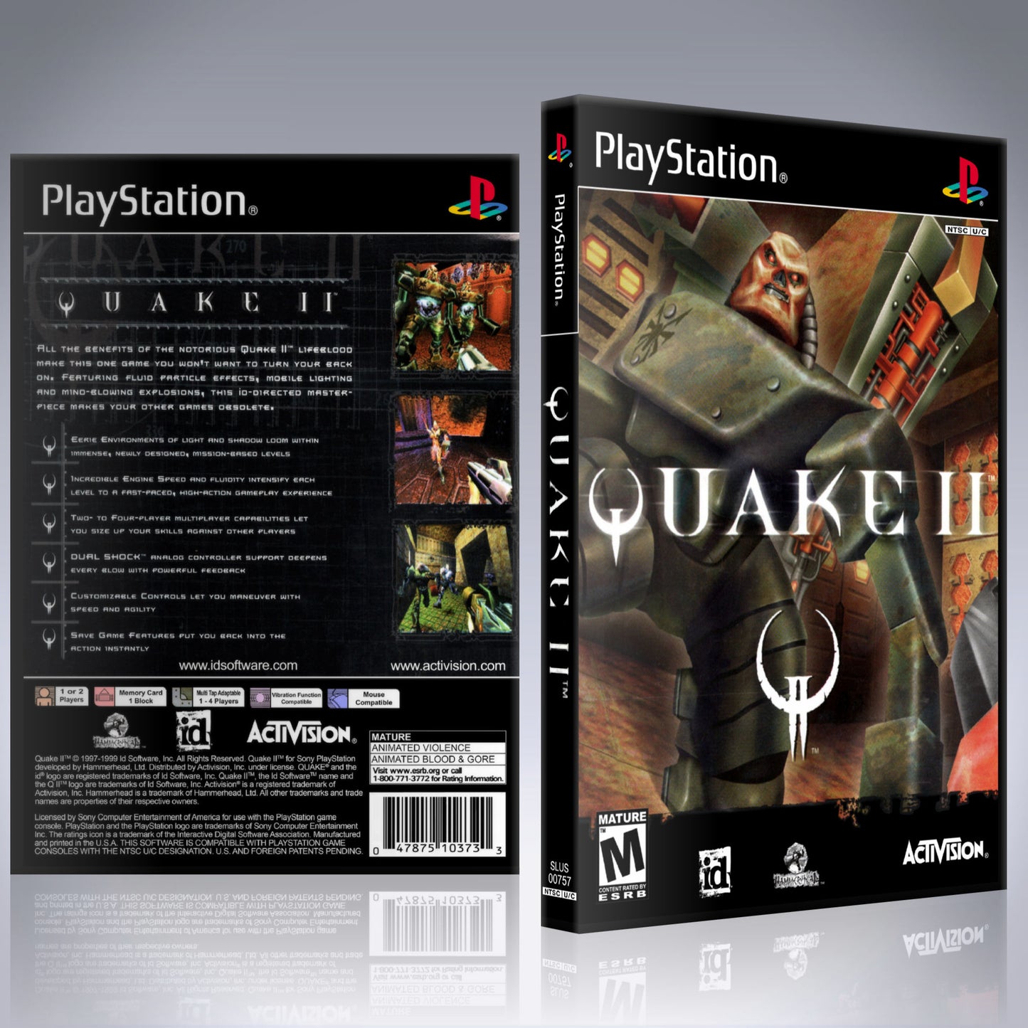 PS1 Case - NO GAME - Quake II