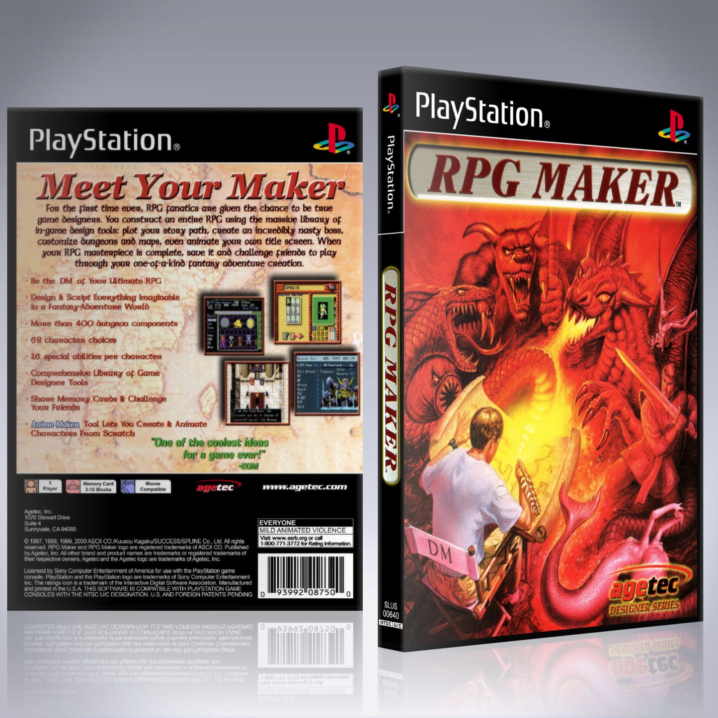 PS1 Case - NO GAME - RPG Maker