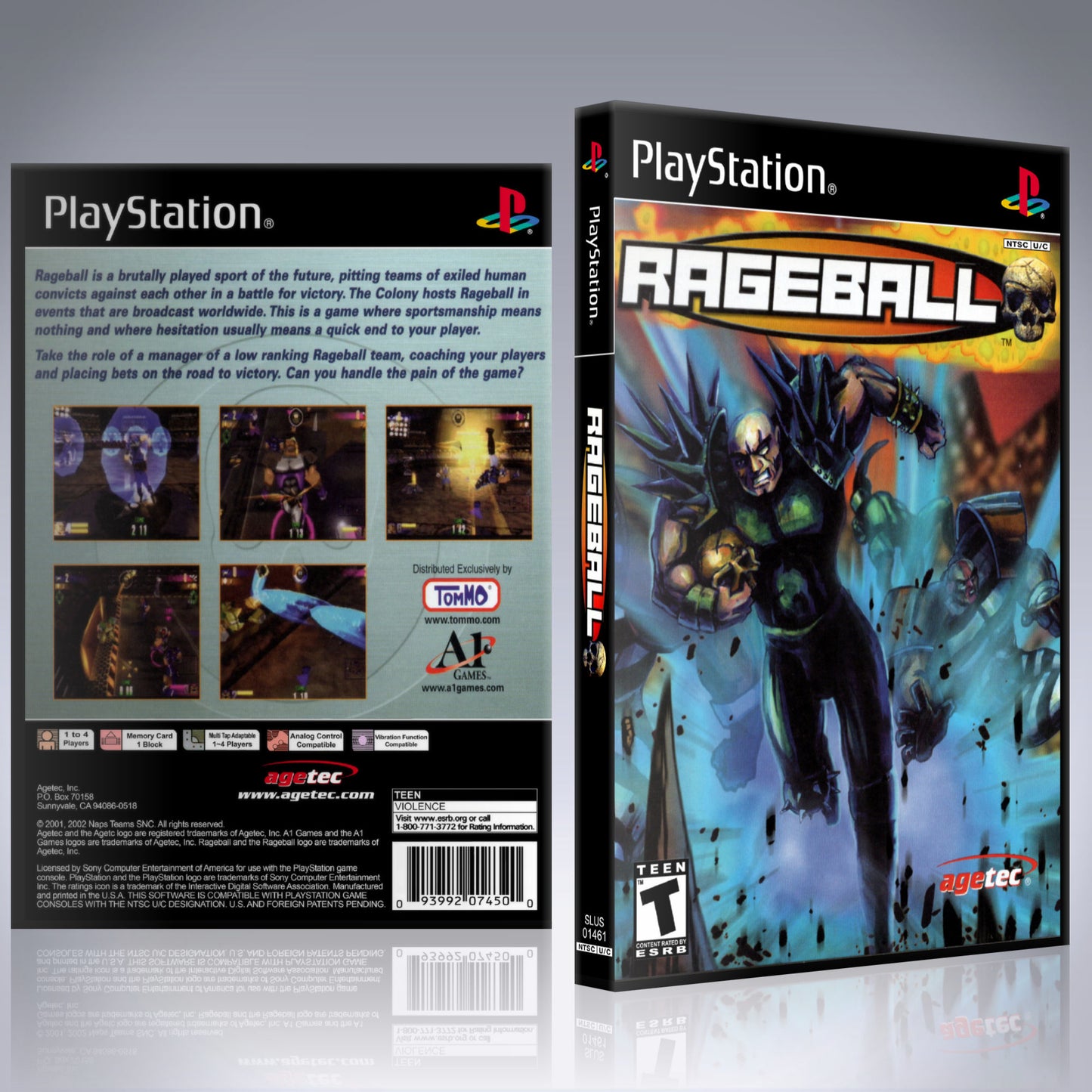 PS1 Case - NO GAME - Rageball