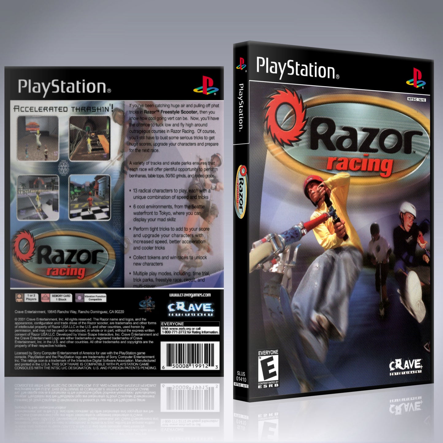 PS1 Case - NO GAME - Razor Racing
