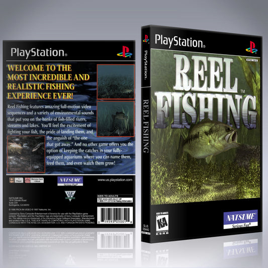 PS1 Case - NO GAME - Reel Fishing
