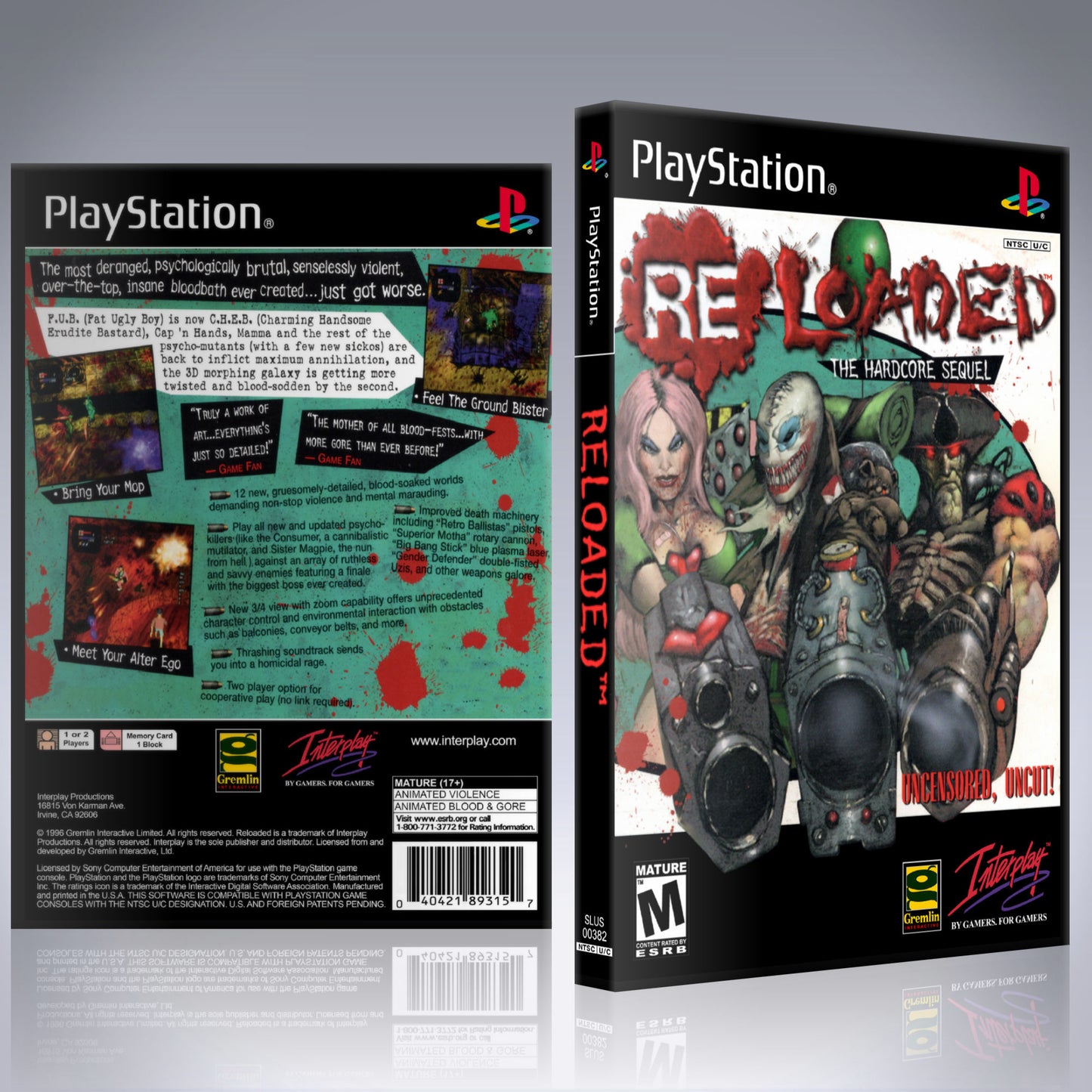 PS1 Case - NO GAME - Reloaded