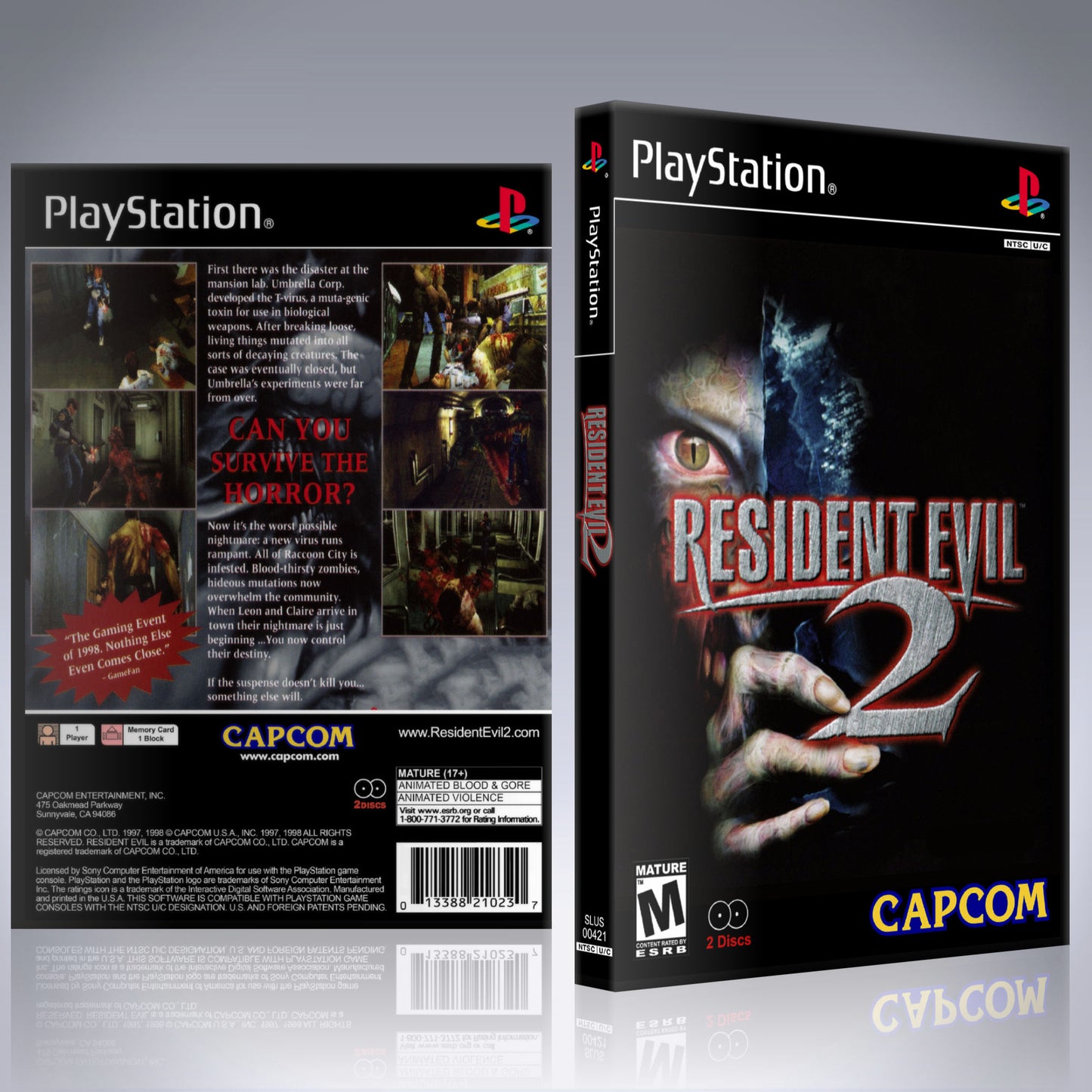 PS1 Case - NO GAME - Resident Evil 2 [2 Disc]