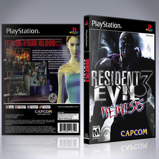 PS1 Case - NO GAME - Resident Evil 3 - Nemesis