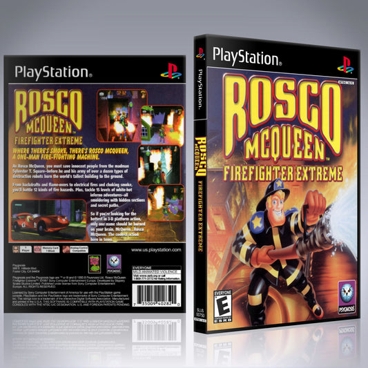 PS1 Case - NO GAME - Rosco McQueen - Firefighter Extreme