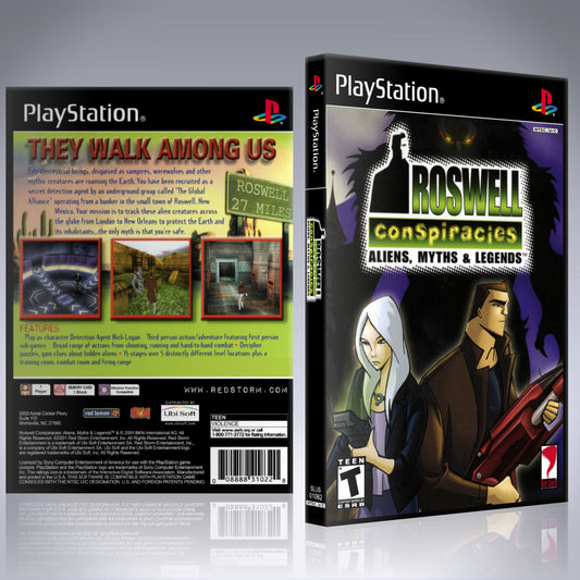PS1 Case - NO GAME - Roswell Conspiracies