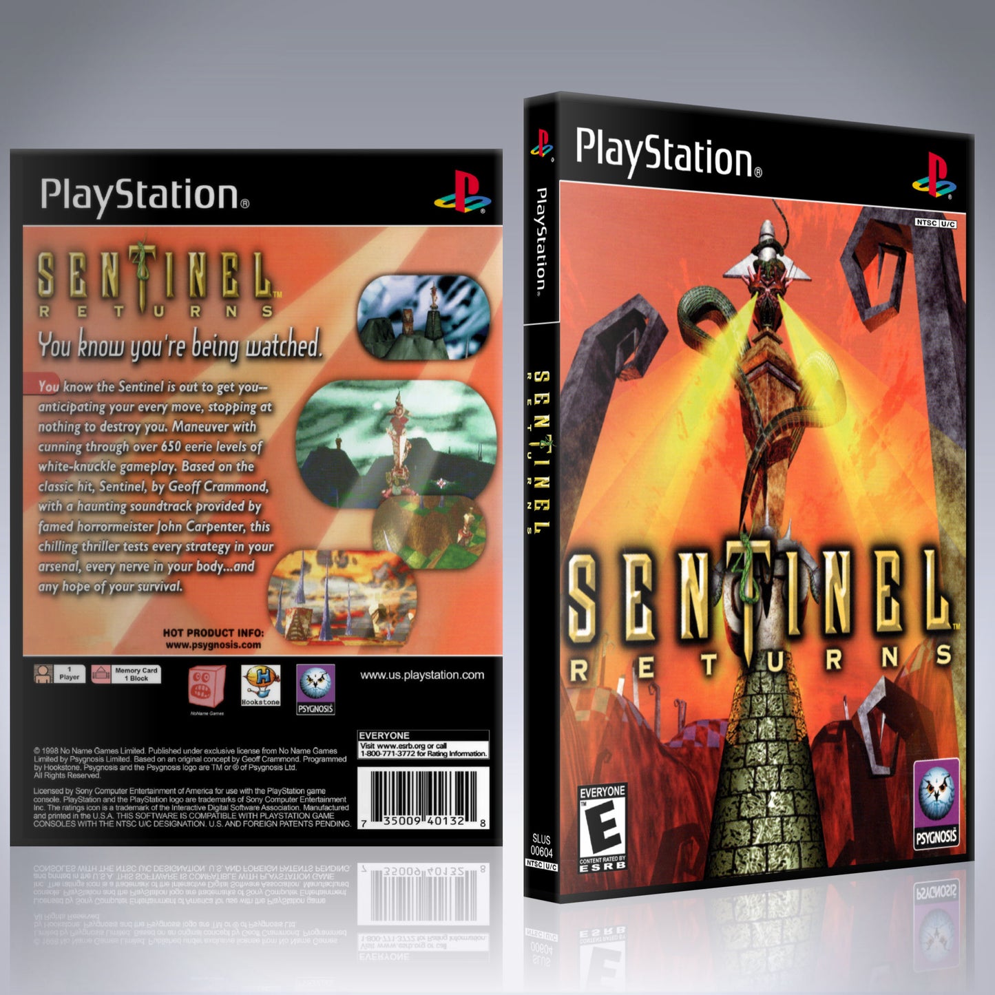PS1 Case - NO GAME - Sentinel Returns