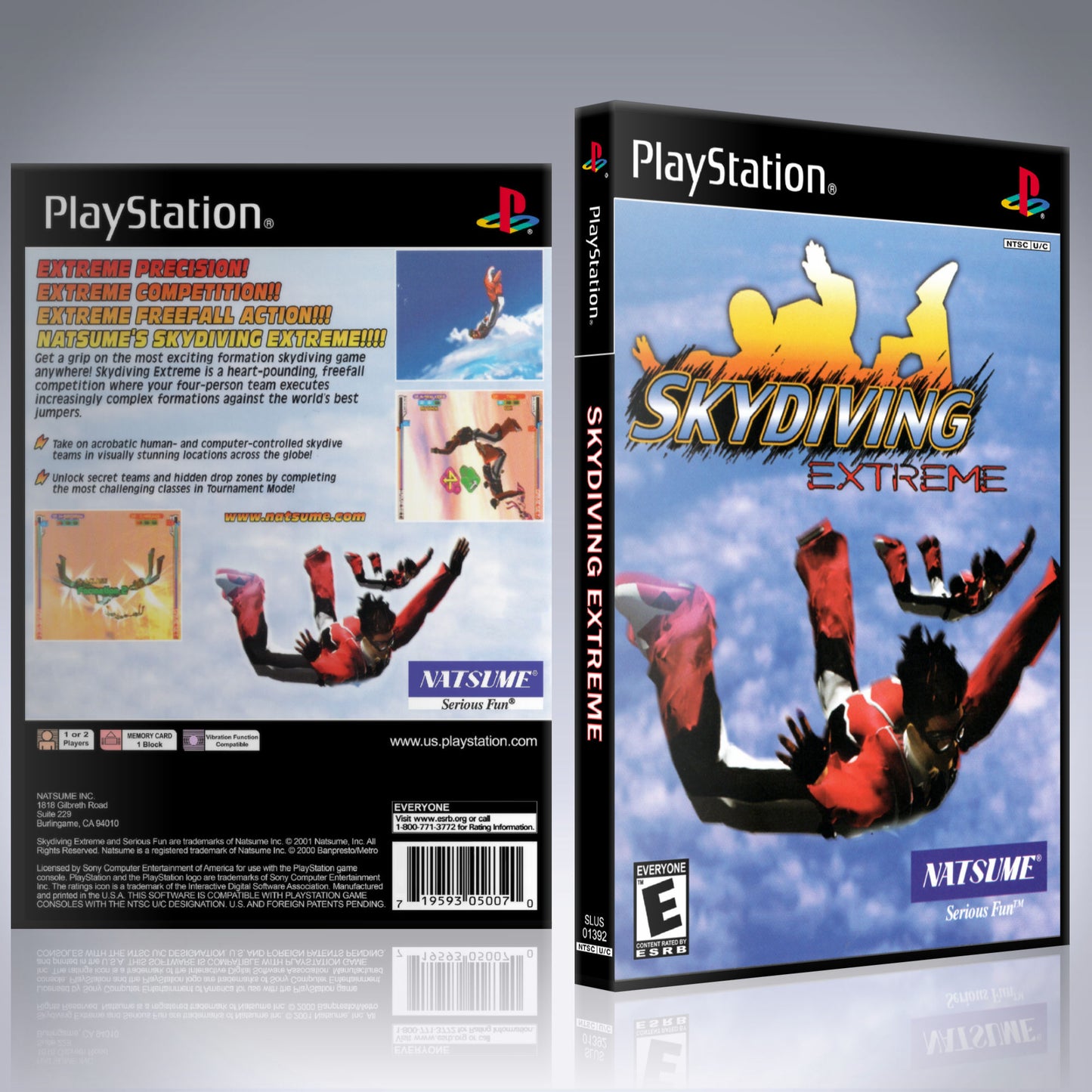 PS1 Case - NO GAME - Skydiving Extreme