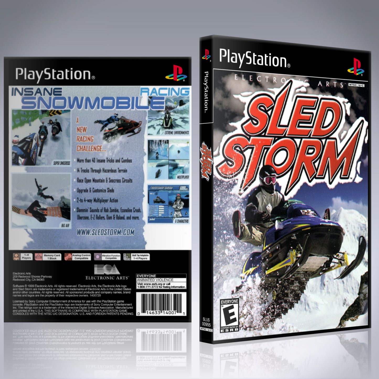 PS1 Case - NO GAME - Sled Storm
