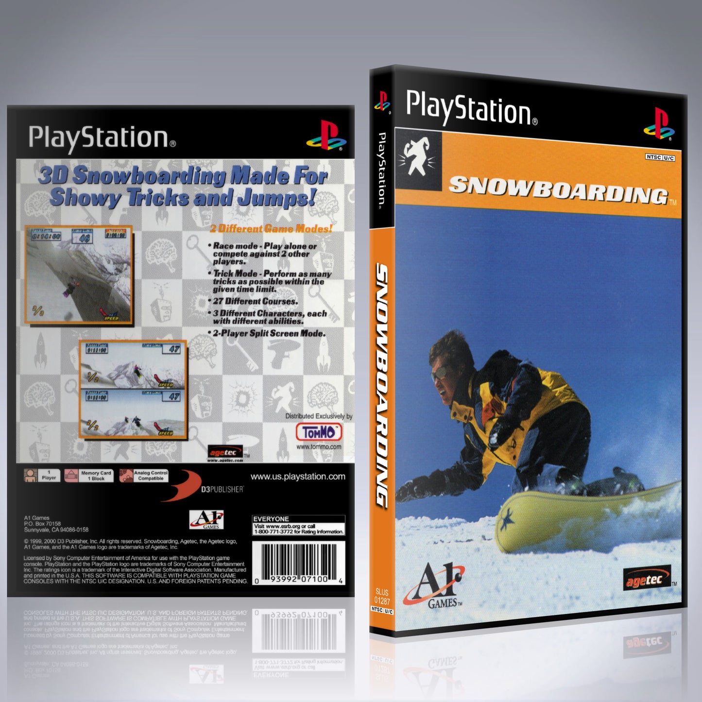PS1 Case - NO GAME - Snowboarding