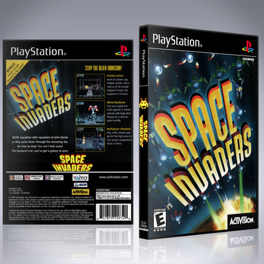 PS1 Case - NO GAME - Space Invaders