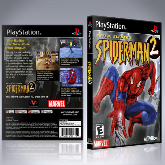 PS1 Case - NO GAME - Spider-Man 2 - Enter Electro