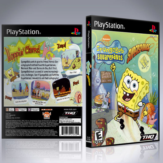 PS1 Case - NO GAME - SpongeBob Squarepants - Supersponge