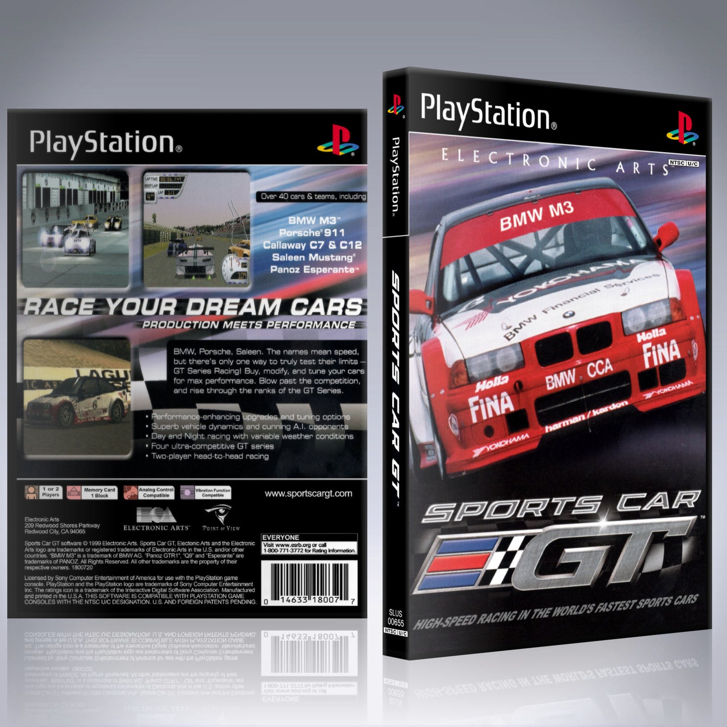 PS1 Case - NO GAME - Sports Car GT