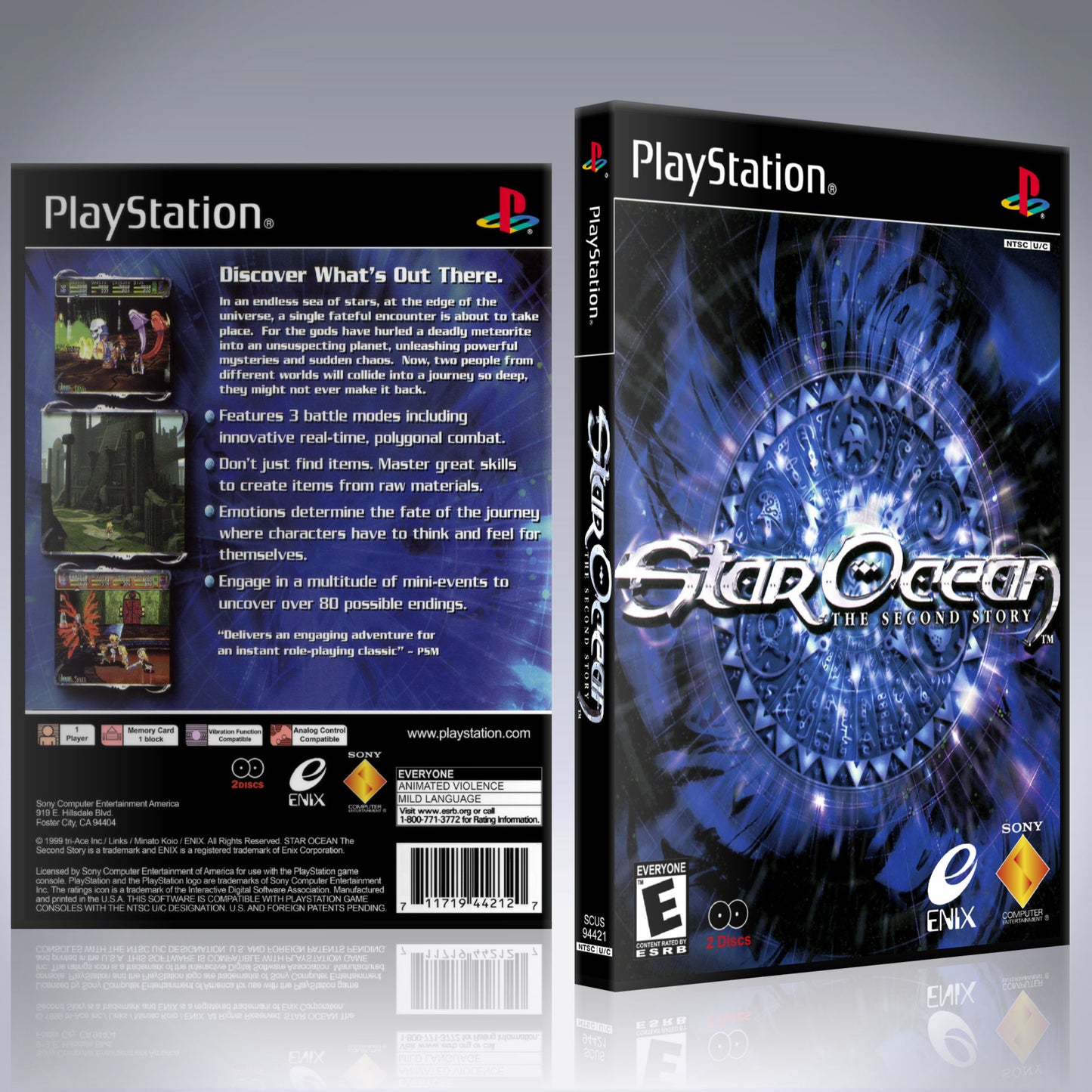 PS1 Case - NO GAME - Star Ocean - The Second Story