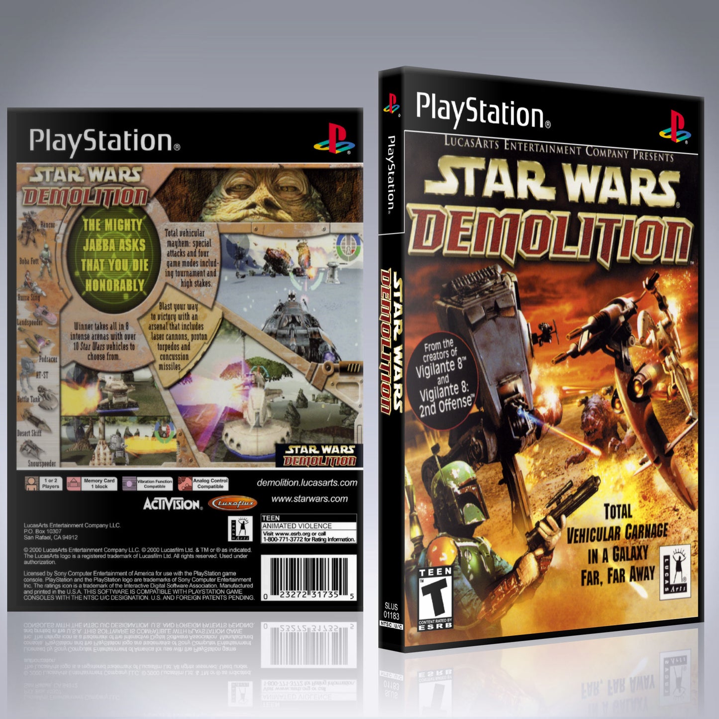 PS1 Case - NO GAME - Star Wars - Demolition